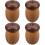 4Pcs Mushroom Toothpicks Container Acorn Shaped Wood Organizer 7