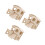 3Pièces Hamster Bois Durable Animaux Couche Double 5