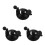 3Pcs Universal Car Cooling Fan Mount Kit With Suction Cup Back Seat Bracket 5