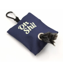 Oh Waste Bag Dispenser Navy Dog Poop Bag Holder For Leashes Compatible With Standard Bags