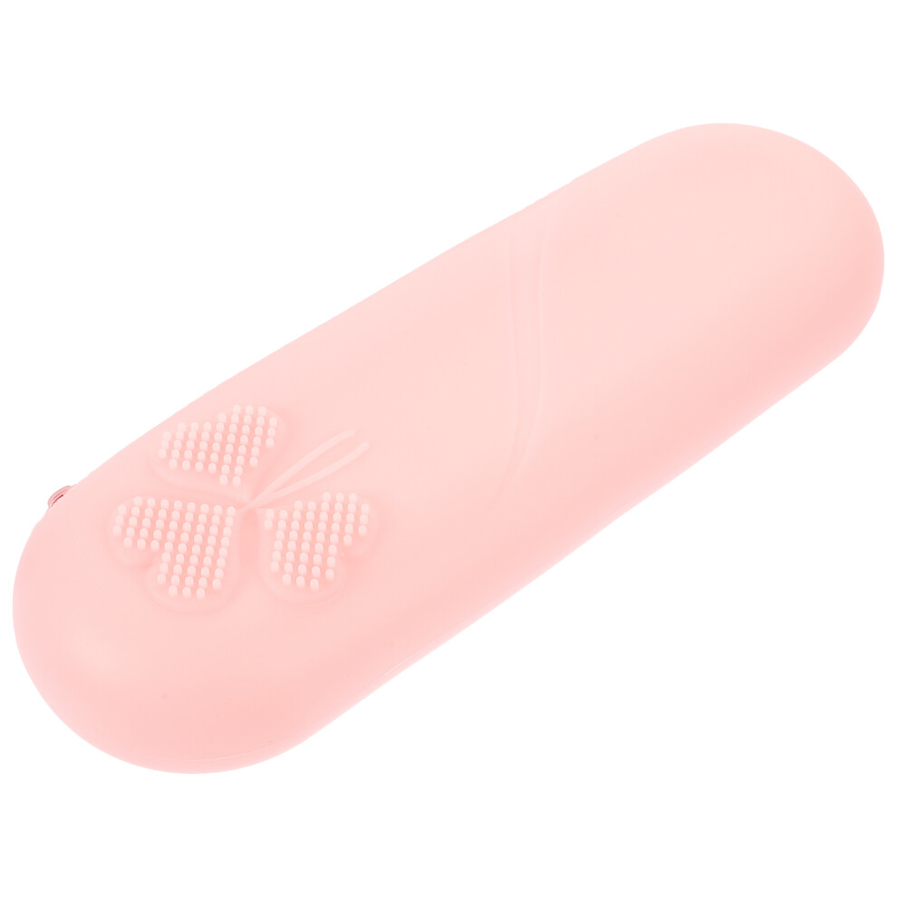 Solustre 4Pcs Silicone Makeup Brush Holder And Zipper Case