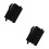 40 Pcs Acrylic Popsicle Sticks Reusable For DIY Desserts Black 10
