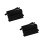 40 Pcs Acrylic Popsicle Sticks Reusable For DIY Desserts Black 5