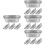 16 Pcs Sauce Dish Appetizer Serving Bowl For Party Catering 8
