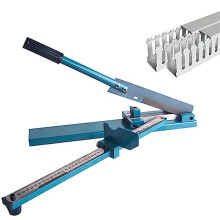 Manual Din Rail Cutter Tool For PE Plastic Pipes And PVC Trunking, 45/90 Degree Adjustable, Wire Slot Cutter With Ruler