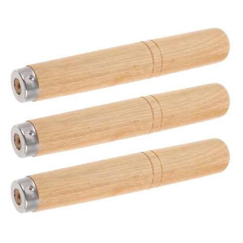 6 Pcs Solid Wood Detachable Handles For Spatula And Frying Pan