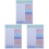 3Pcs Portable Tearable Planner Notepad B5 Office Household Notebook 4
