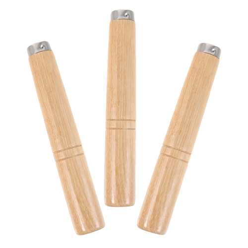 6 Pcs Solid Wood Detachable Handles For Spatula And Frying Pan 1