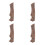 4Pcs Solid Wood Handle Replacement Grip For Kitchen 7
