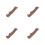 4Pcs Solid Wood Handle Replacement Grip For Kitchen 5