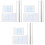 3Sets Acrylic Clay Pressing Plates DIY Polymer Clay Roller Board Set 5