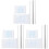 3Sets Acrylic Clay Pressing Plates DIY Polymer Clay Roller Board Set 4