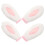 8 Pcs Rabbit Ears Plush Decoration For Motorcycle Skiing Biking 1