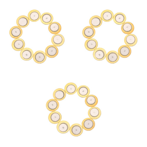 30 Pcs 29mm Film Gasket Piezo Ceramic Disc For Instrument 2