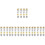 100 Pcs Diy Copper Sewing Thimble For Cross Stitch Finger Protection 5
