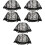 12Pièces Casquettes Résille Élastique Noires Pour Perruques 3