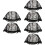 12Pièces Casquettes Résille Élastique Noires Pour Perruques 6