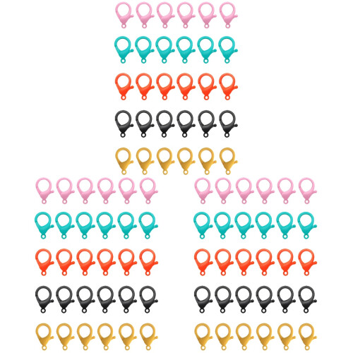 90 Pcs Plastic Lobster Claw Clasp Clips For Lanyard Diy Snap Hooks 1
