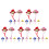 30 Pcs Decorative Hen Hats Wear-Resistant Parrot Chicken Accessory 8
