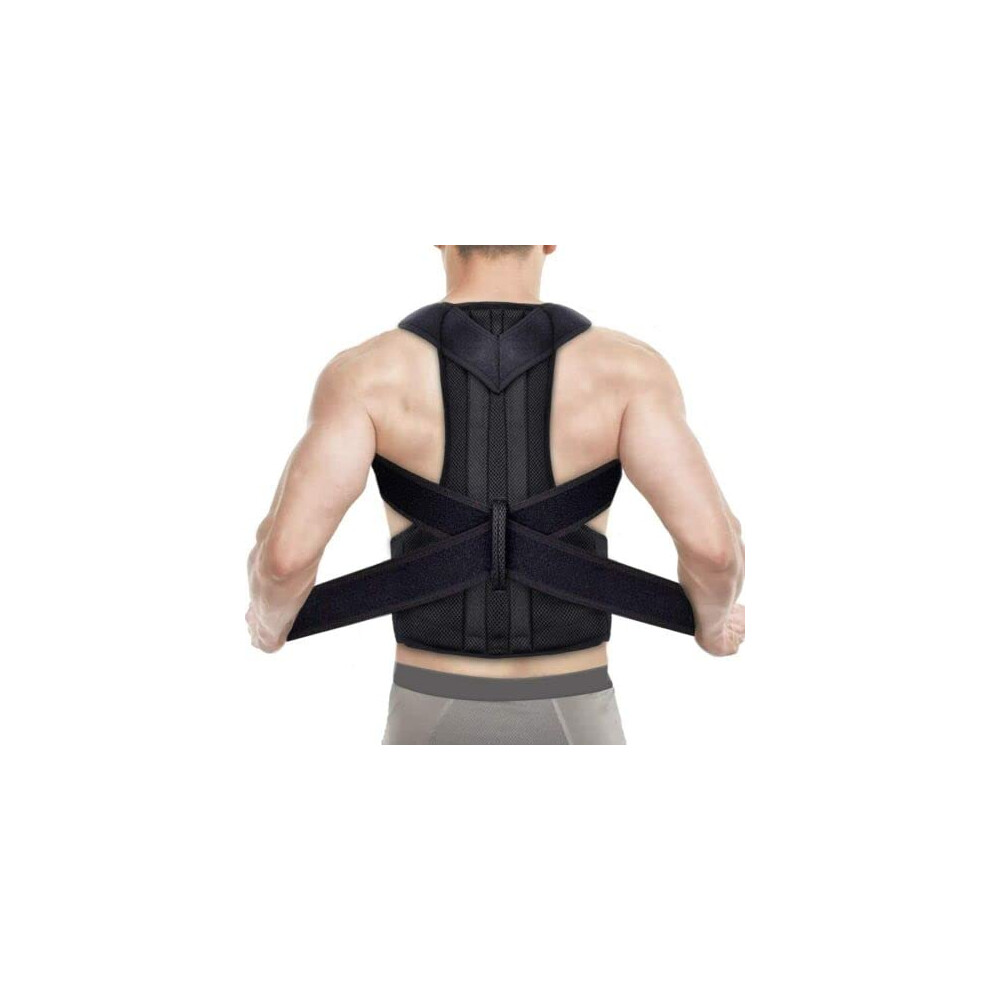 Posture Corrector, Breathable Back Support, Adjustable Belt, Pain Relief For Back Neck Shoulders