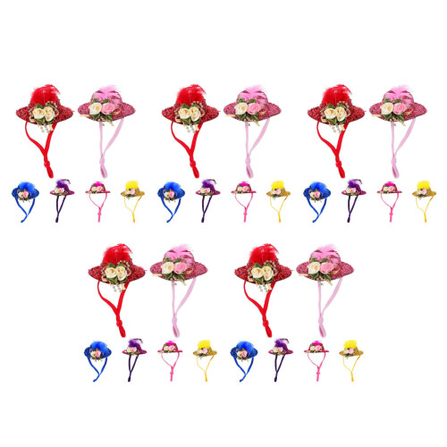 30 Pcs Decorative Hen Hats Wear-Resistant Parrot Chicken Accessory 2