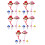 30 Pcs Decorative Hen Hats Wear-Resistant Parrot Chicken Accessory 2