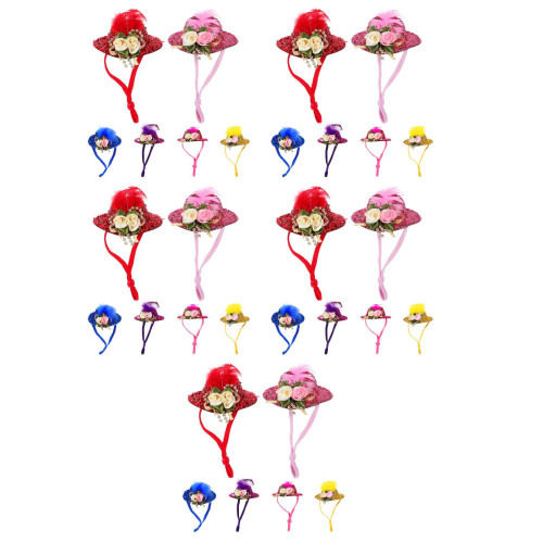 30 Pcs Decorative Hen Hats Wear-Resistant Parrot Chicken Accessory 1