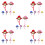 30 Pcs Decorative Hen Hats Wear-Resistant Parrot Chicken Accessory 7
