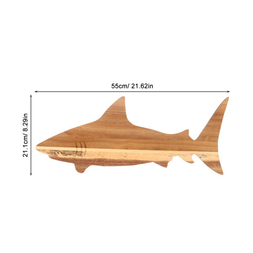 Shark Charcuterie Board: Small Wooden Serving Board For Kitchen 1