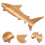 Shark Charcuterie Board: Small Wooden Serving Board For Kitchen 10