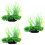 3Pcs Green Plastic Aquarium Plants For Fish Tank Decor 7