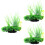 3Pcs Green Plastic Aquarium Plants For Fish Tank Decor 6