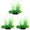 3Pcs Green Plastic Aquarium Plants For Fish Tank Decor 2