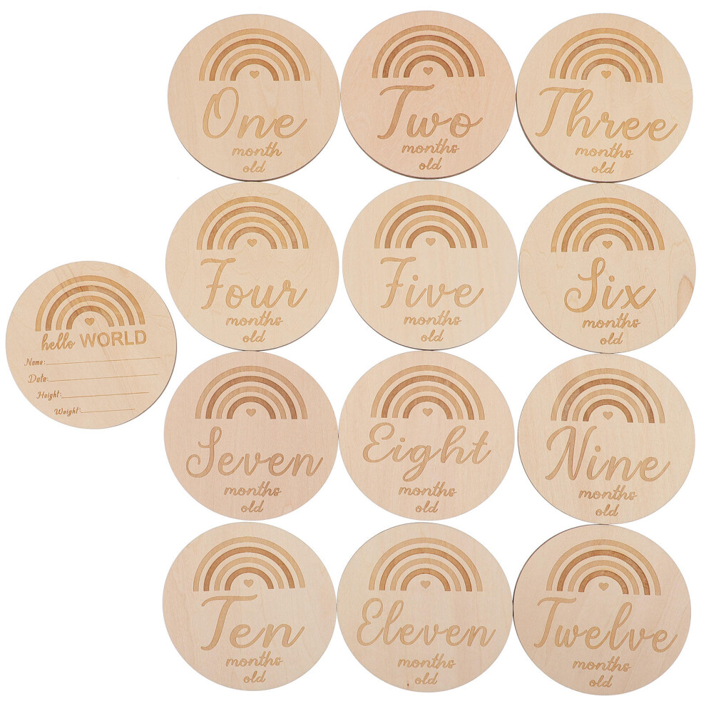 39 Pcs Baby Milestone Cards Months Signs Toddler Announcement Newborn Props Inoomp