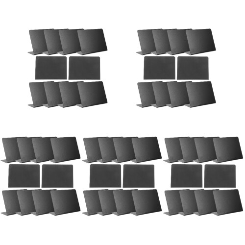50 Pcs Mini Chalkboard Signs Acrylic Reusable Desktop Message Boards 1