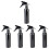 5Pcs 250Ml Black Aluminum Refillable Spray Bottle Mist Atomizer For Garden 7