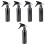 5Pcs 250Ml Black Aluminum Refillable Spray Bottle Mist Atomizer For Garden 6