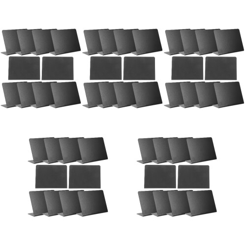 50 Pcs Mini Chalkboard Signs Acrylic Reusable Desktop Message Boards 2