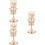 3Pcs Candlestick Holder Tea Light Base Wrought Iron Decor 6