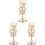 3Pcs Candlestick Holder Tea Light Base Wrought Iron Decor 11