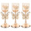 3Pcs Candlestick Holder Tea Light Base Wrought Iron Decor 9
