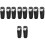 10 Pcs Mini Car Trash Can Cup Holder Dustbin Organizer 4