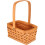 2Pcs Woven Storage Basket With Handle For Floral And Picnic Use 2