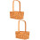 2Pcs Woven Storage Basket With Handle For Floral And Picnic Use 9