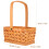 2Pcs Woven Storage Basket With Handle For Floral And Picnic Use 10