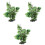 3Pcs Delicate Aquarium Decor Desktop Fish Tank Plastic Fake Plants 3