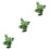 3Pcs Delicate Aquarium Decor Desktop Fish Tank Plastic Fake Plants 5