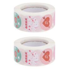 6 Rolls I Love You Valentine Day Stickers For Gift Bouquets Decor
