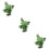 3Pcs Delicate Aquarium Decor Desktop Fish Tank Plastic Fake Plants 9