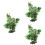 3Pcs Delicate Aquarium Decor Desktop Fish Tank Plastic Fake Plants 6